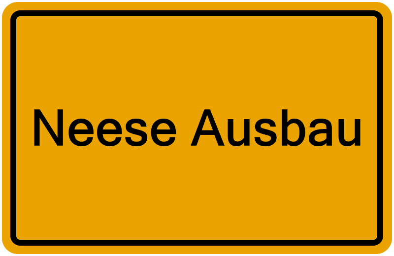 Handelsregisterauszug Neese Ausbau